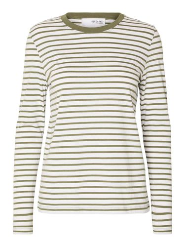 Striped Long-sleeved T-shirt - Selected - Modalova