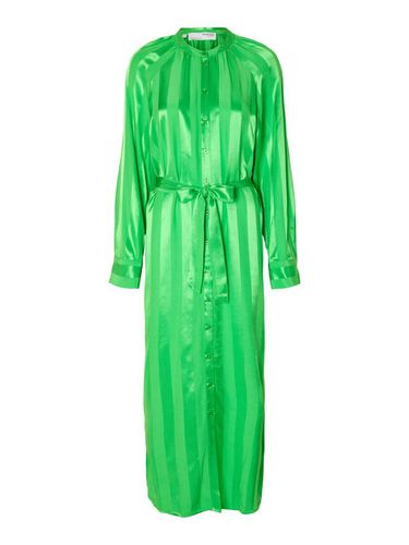 Satin Shirt Dress - Selected - Modalova