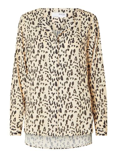 Estampado De Leopardo Camisa - Selected - Modalova