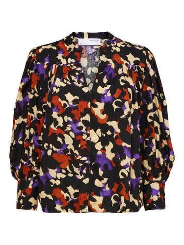 Tejido Estampado Blusa - Selected - Modalova