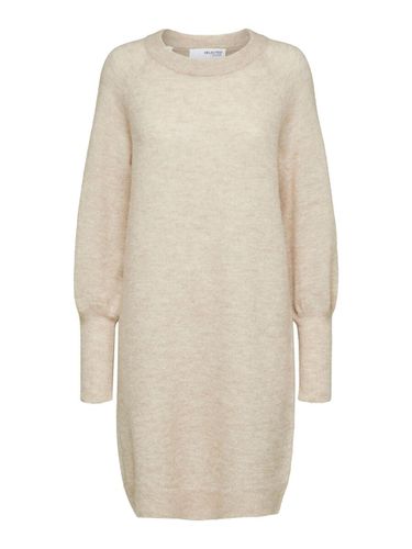 Long Sleeved Knitted Dress - Selected - Modalova