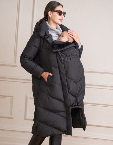 Long Maternity & Babywearing Puffer Coat - Seraphine - Modalova