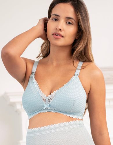 Light Blue Lace Maternity & Nursing Bra - Seraphine - Modalova