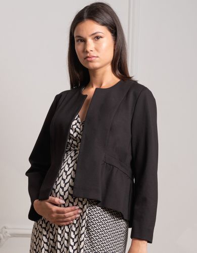 Black Peplum Maternity Jacket - Seraphine - Modalova