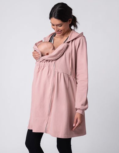 Pink 3 in 1 Maternity & Babywearing Hoodie Tunic - Seraphine - Modalova