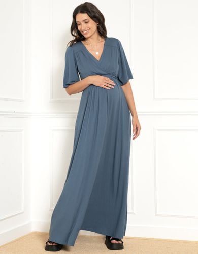 Flounce Sleeve Maternity-To-Nursing Maxi Dress - Seraphine - Modalova