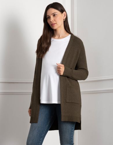 Viscose-Blend Knitted Maternity & Nursing Cardigan - Seraphine - Modalova