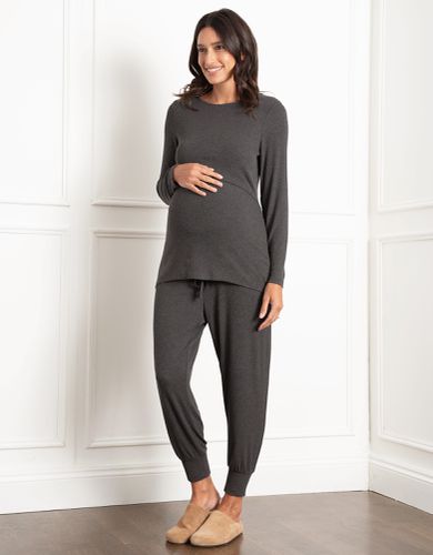 Long Sleeve Ribbed Maternity & Nursing Pyjama Set - Seraphine - Modalova