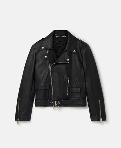 Bikerjacke aus Alter Mat, Frau, , Größe: 46 - Stella McCartney - Modalova