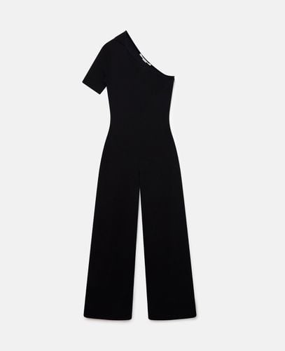 Compact Knit One-Shoulder Jumpsuit, Woman, , Size: XS - Stella McCartney - Modalova