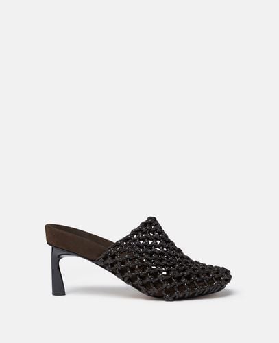 Terra Recycled Knotted Net Mules, Woman, Cocoa brown, Size: 39h - Stella McCartney - Modalova