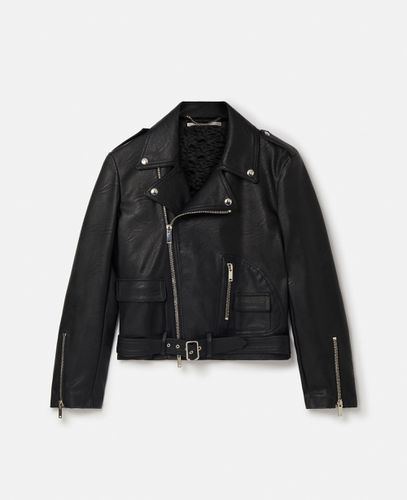 Bikerjacke aus Alter Mat, Frau, , Größe: 36 - Stella McCartney - Modalova