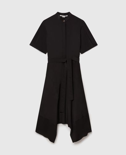 Hemdkleid aus Seiden-Crêpe-de-Chine, Frau, , Größe: 36 - Stella McCartney - Modalova