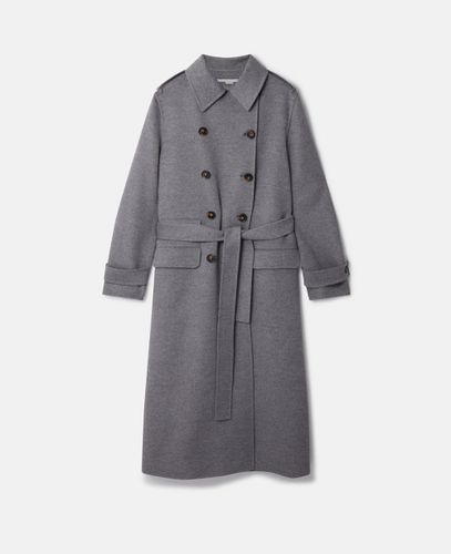 Wool Trench Coat, Woman, , Size: 40 - Stella McCartney - Modalova