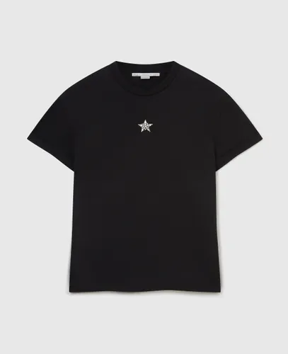Crystal Star Embroidered T-Shirt, , Size: M - Stella McCartney - Modalova