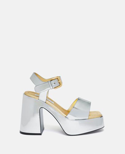 Skyla Double-Chromatic Mirrored Platform Sandals, Woman, , Size: 35 - Stella McCartney - Modalova