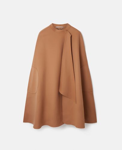 Cappotto a mantella lungo in lana, Donna, , Taglia: 42 - Stella McCartney - Modalova