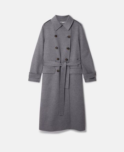 Wool Trench Coat, Woman, , Size: 42 - Stella McCartney - Modalova