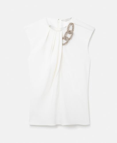 Top Senza Maniche con Catena di Cristalli Falabella, Donna, , Taglia: 40 - Stella McCartney - Modalova