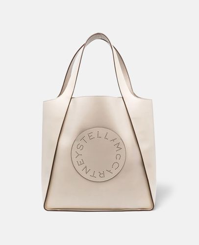 Quadratische Tote Bag mit Stella Logo, Frau - Stella McCartney - Modalova