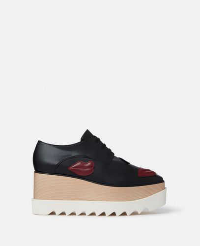 Plateauschuhe Elyse mit Lippenmotiv, Frau, , Größe: 39h - Stella McCartney - Modalova