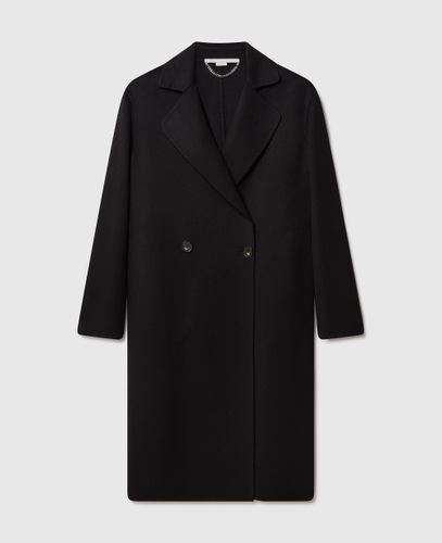 Zweireihiger, langer Mantel, Frau, , Größe: 38 - Stella McCartney - Modalova