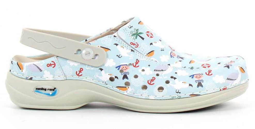 Maschinenwaschbare Arbeitsschuhe aus Leder für die Pflegebranche - Marine - Nursing Care - Modalova