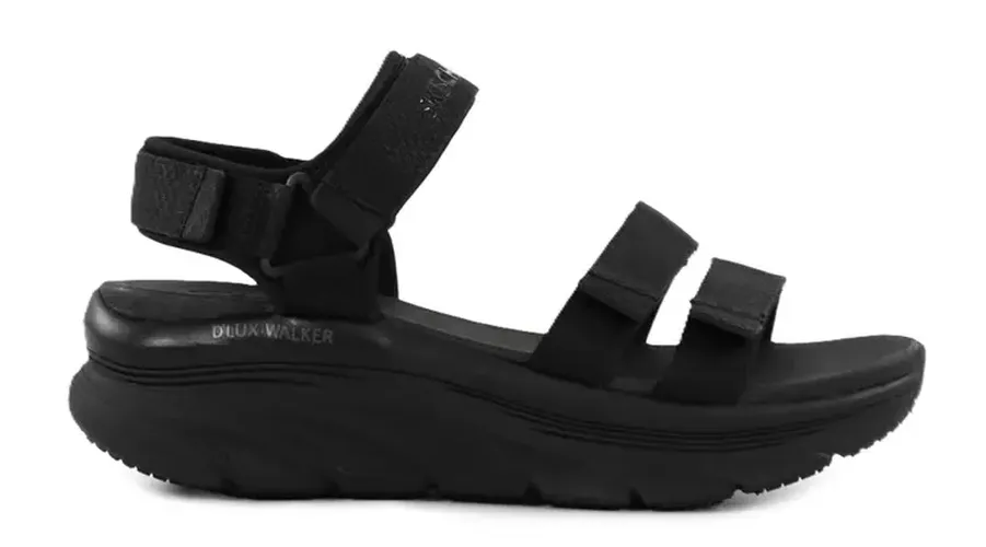 Damen Sandalen in weit geschnittenem Design 119828/BBK D'LUX WALKER - GOING OUT VIBES Schwarz - Skechers - Modalova