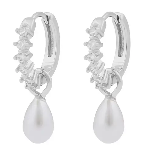 Snö of Sweden Ohrringe Lucy Ring s/w - Sno of sweden - Modalova
