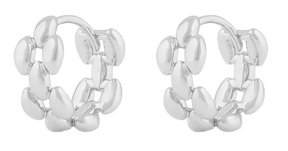 Snö of Sweden Ohrringe Aero quadratisch Silber - Sno of sweden - Modalova