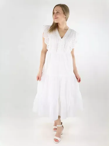 Spitzenkleid Spitze strahlendes Weiß - JDY - Modalova