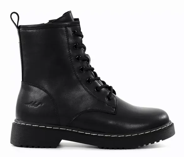 Damen Leder Stiefeletten 23893K7 Schwarz - Askel - Modalova