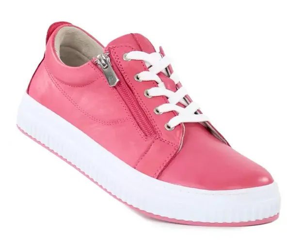 Damen Sneakers aus echtem Leder 00690030084 koralle - Andrea conti - Modalova