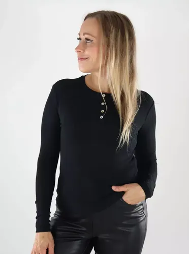 Damen Hemd aus Wollmix Woolblend schwarz - JDY - Modalova