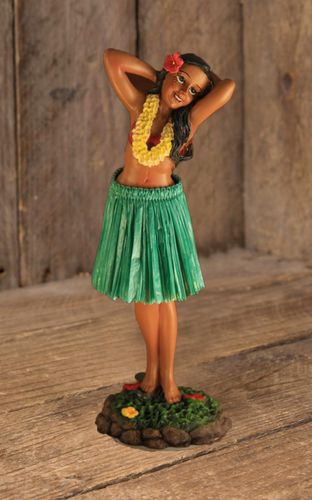 Armaturenbrettfigur | Dashboard Leilani Posing - Green Skirt - Rockabilly Rules (DACH) - Modalova