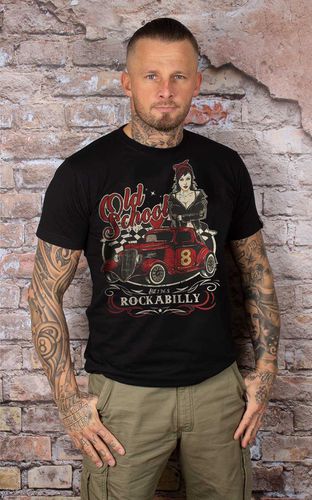 Gasoline Bandit T-Shirt Old School Rock #S - Rockabilly Rules (DACH) - Modalova