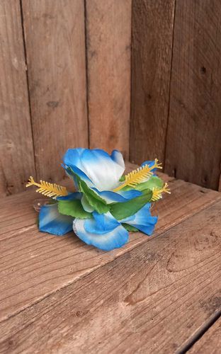 Haarclip Orchidee Hawaii Blüte, blau - Rockabilly Rules (DACH) - Modalova