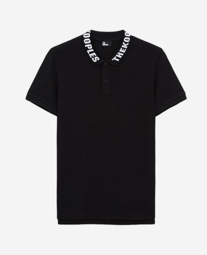 Camisa Polo Cuello Logotipo Negro - The Kooples - Modalova