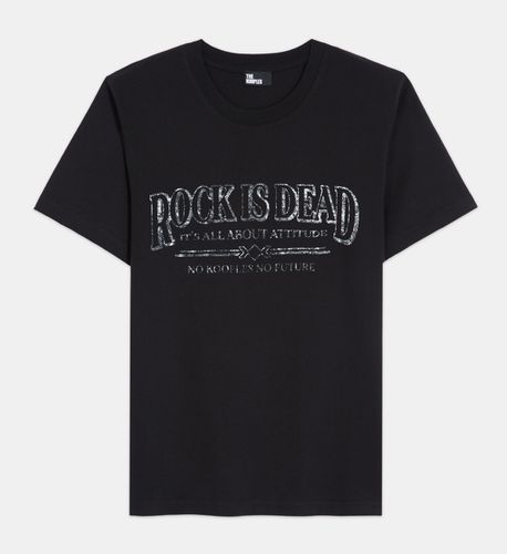 Camiseta Serigrafiada Negra - The Kooples - Modalova