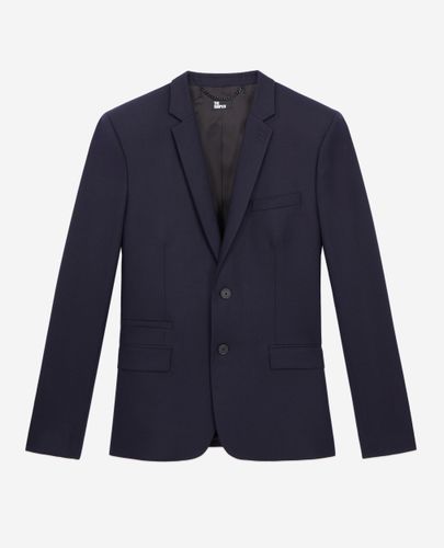 Marineblaue Anzugjacke Aus Flanell - The Kooples - Modalova