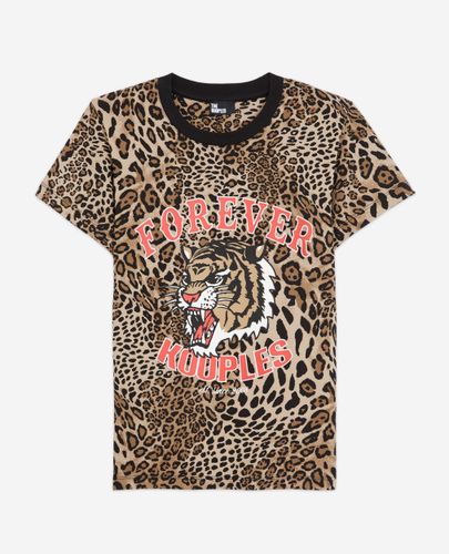 Camiseta Algodón Leopardo - The Kooples - Modalova
