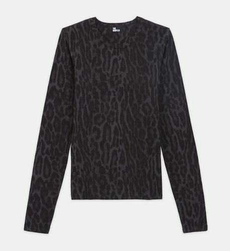 Camiseta Algodón Leopardo Gris - The Kooples - Modalova