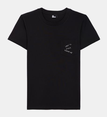 Camiseta Serigrafiada Negra - The Kooples - Modalova