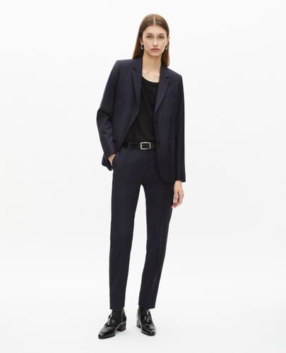Navy Blue Wool Suit Jacket - The Kooples - Modalova
