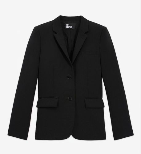 Chaqueta De Traje De Crepé Negra - The Kooples - Modalova
