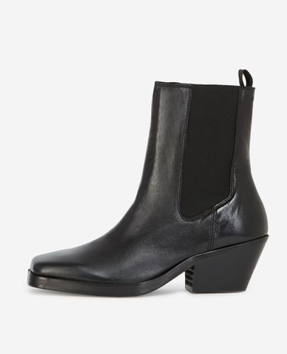 Leather Ankle Boots With Flat Sole - The Kooples - Modalova