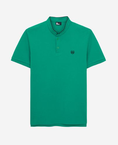 Green Officer Collar Polo Shirt - The Kooples - Modalova