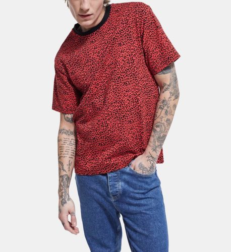 Camiseta Leopardo Roja - The Kooples - Modalova