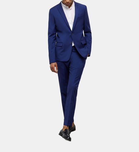 Blue Suit Jacket With Micro Motif - The Kooples - Modalova