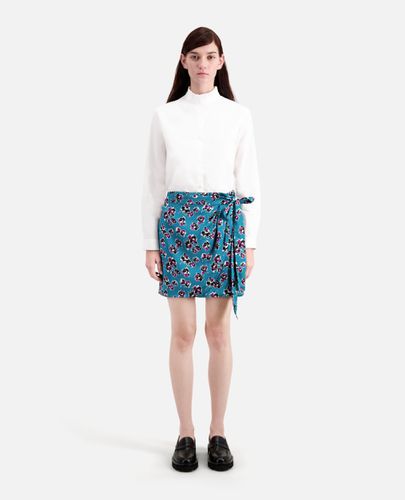 Short Printed Wrap Skirt - The Kooples - Modalova